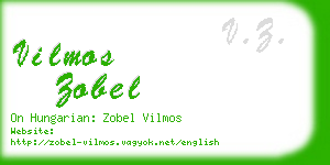 vilmos zobel business card